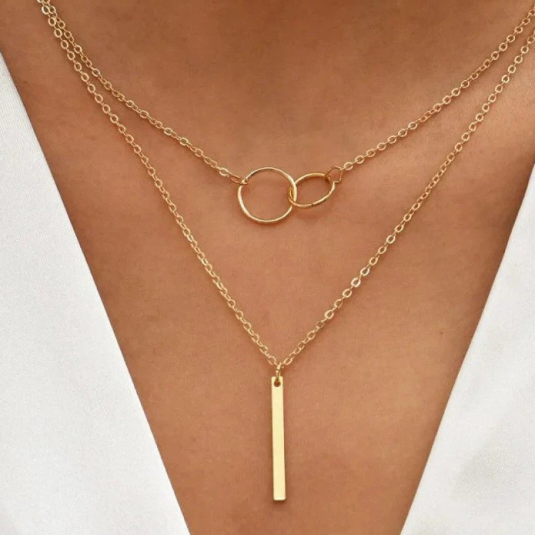 NORA - VINTAGE GOLD PENDANT NECKLACE