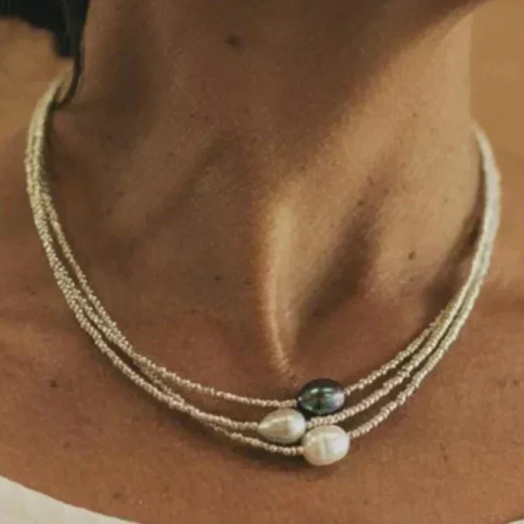 OLIVIA - NATURAL PEARL ROPE NECKLACE