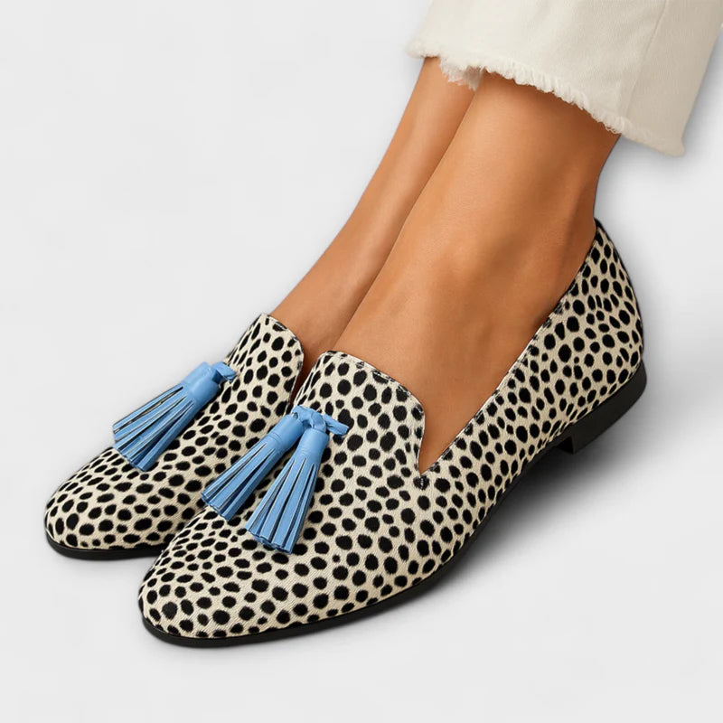 BERTA - POLKA DOT TASSO LOAFERS