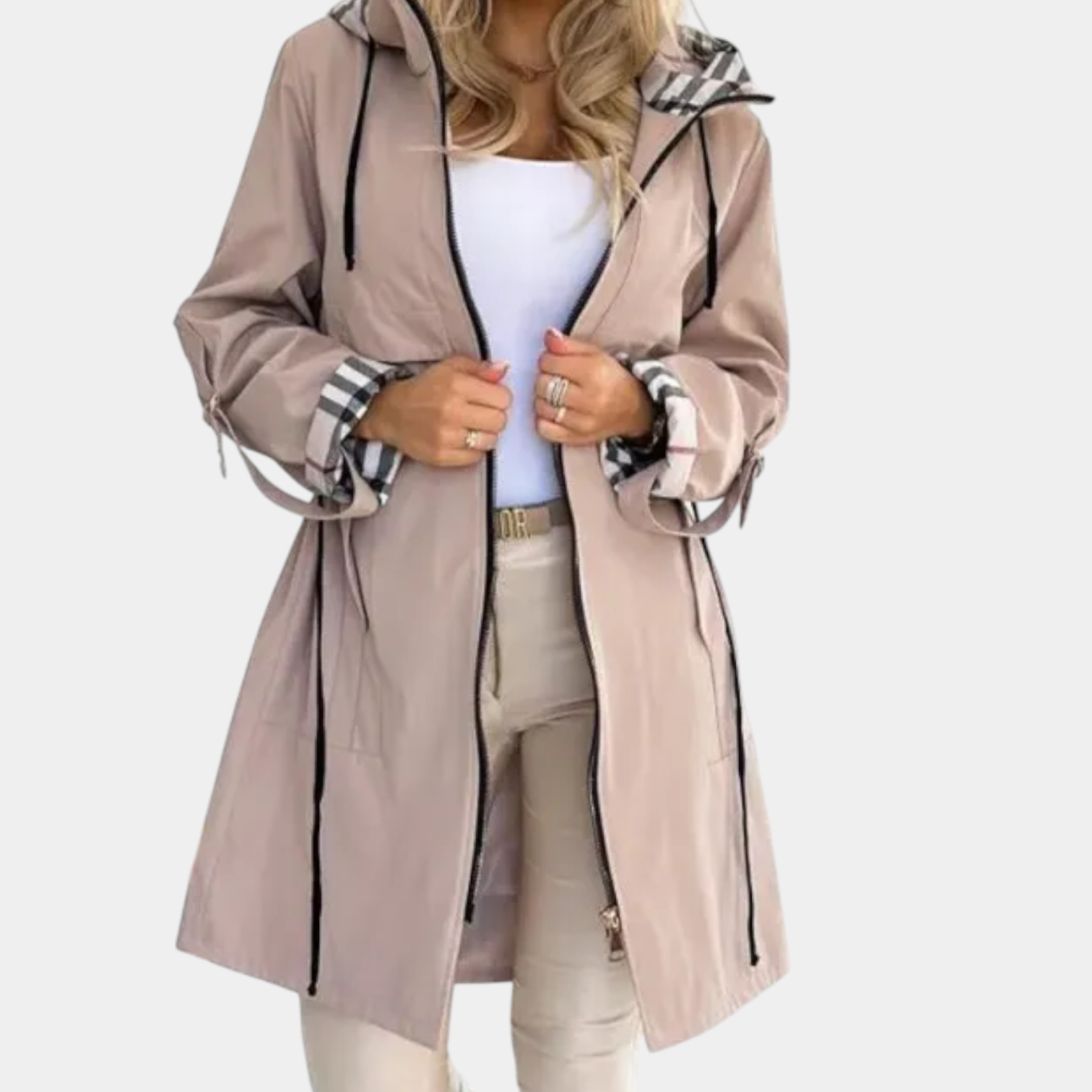 BRIANNA - WATERPROOF & WINDPROOF ZIP COAT