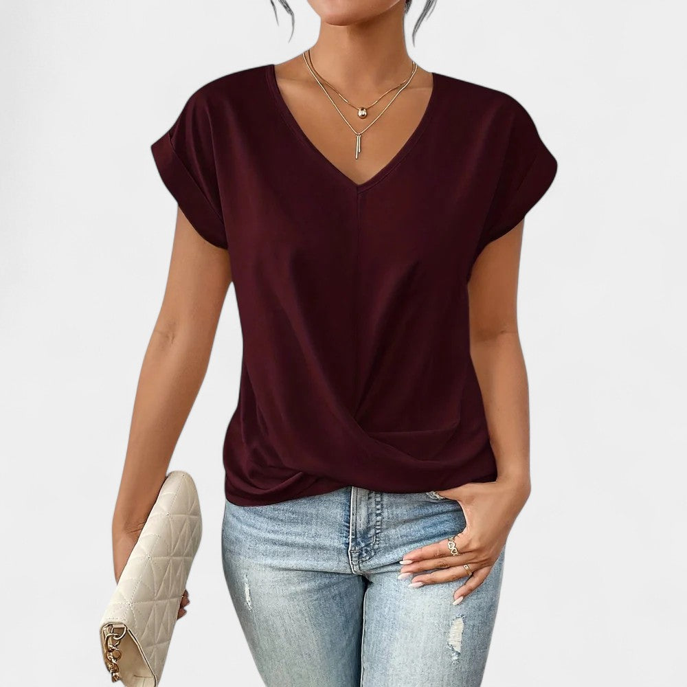 AMY V-NECK TOP