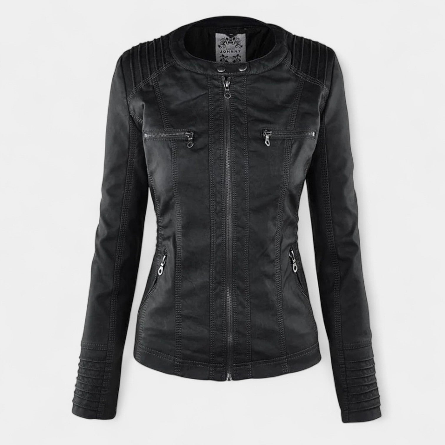 TIANA™ - CHIC WEATHERPROOF EVERYDAY LEATHER JACKET
