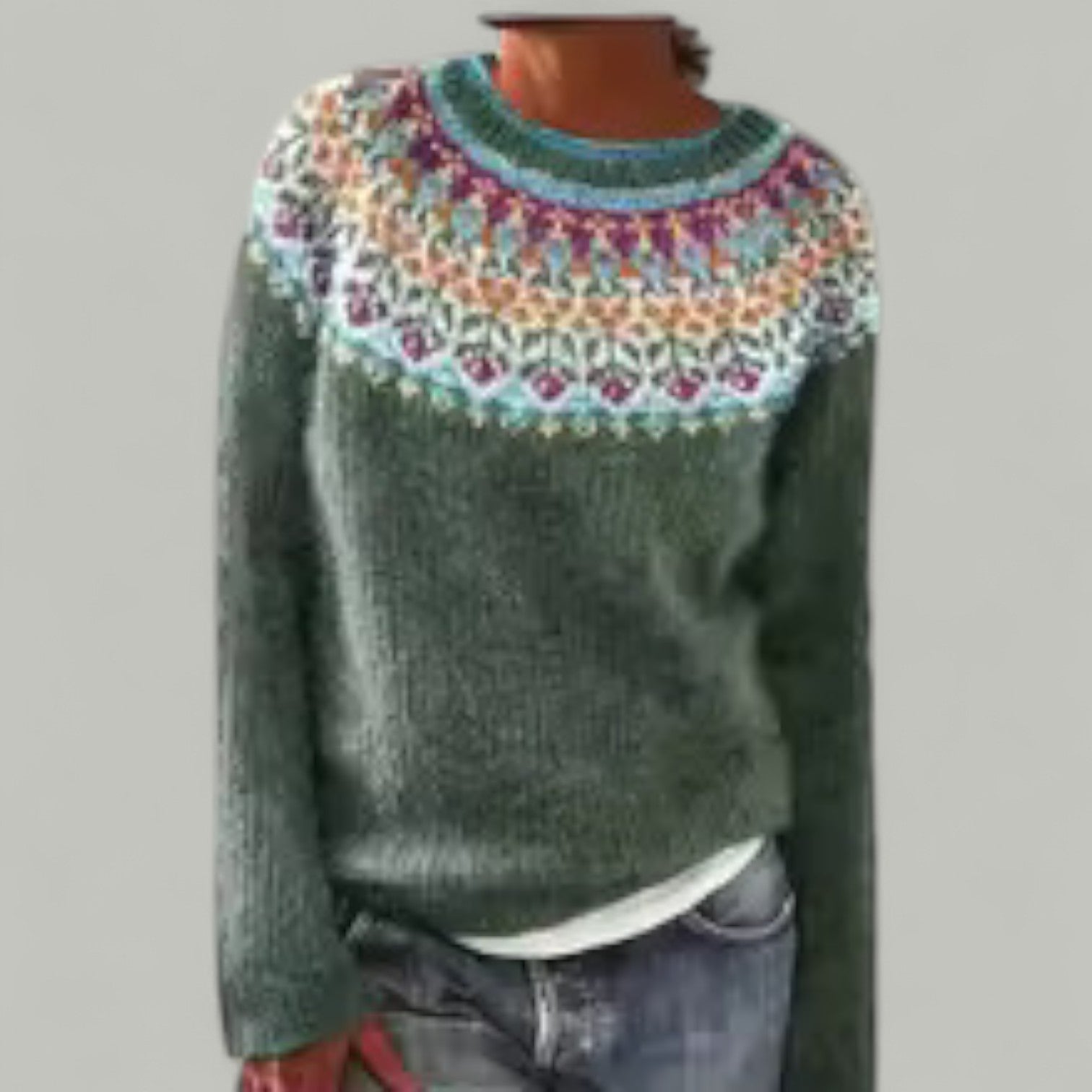 KAMELA - RETRO WINTER KNITTED SWEATER