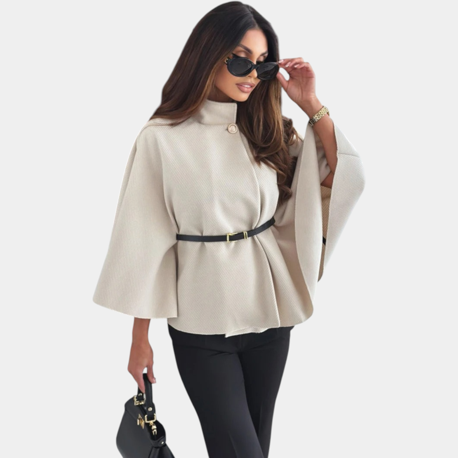 ERIKA - CHIC BUTTERFLY BELTED JACKET