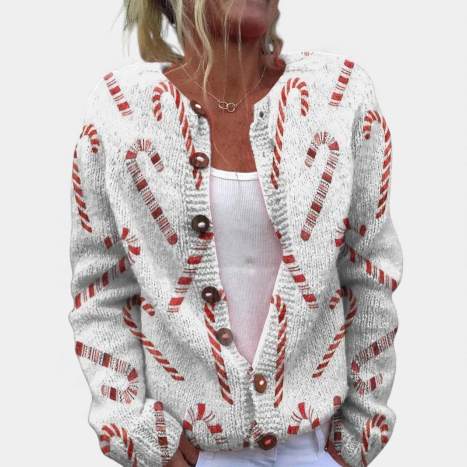 NICKIE - FESTIVE COZY WINTER CARDIGAN