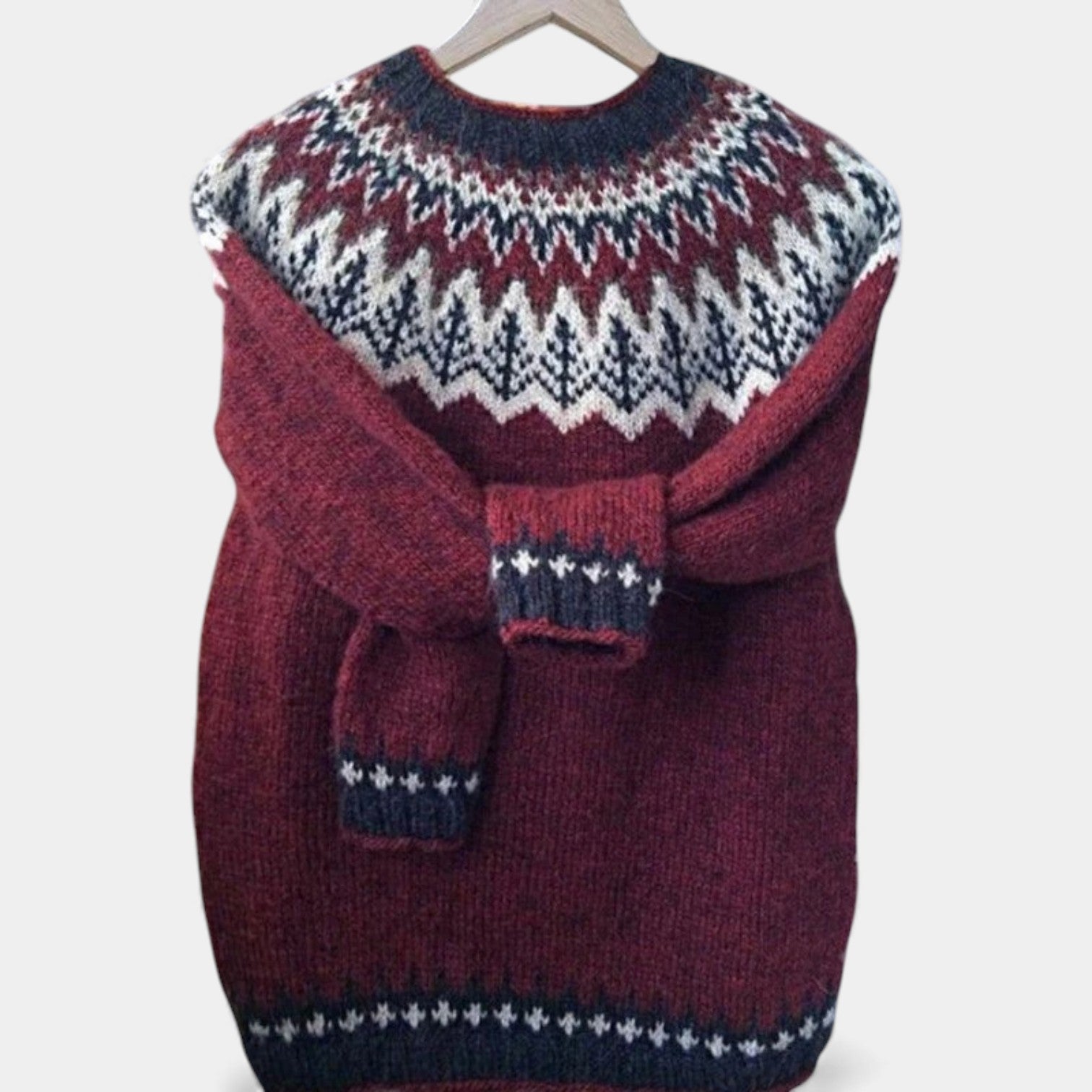 ADELLE - RETRO KNITTED COZY WINTER SWEATER