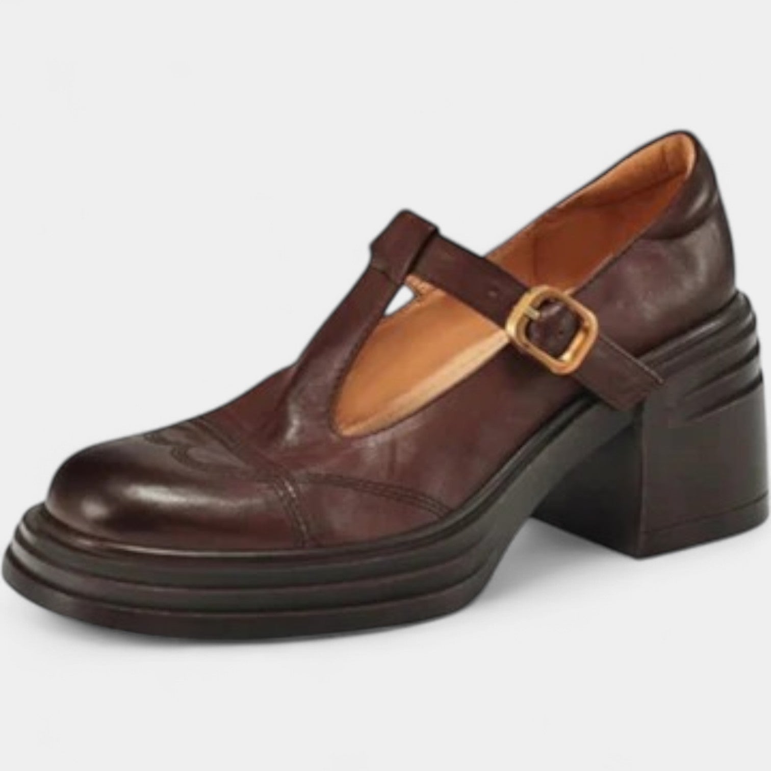 VERONICA LEATHER COURT SHOES