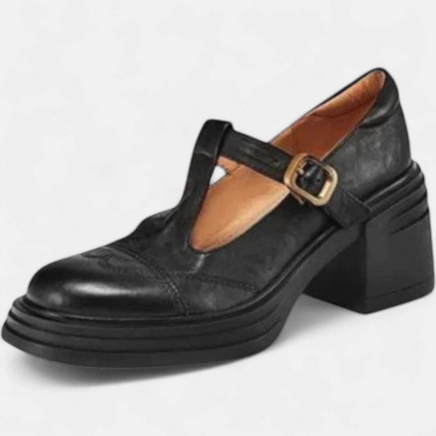 VERONICA LEATHER COURT SHOES