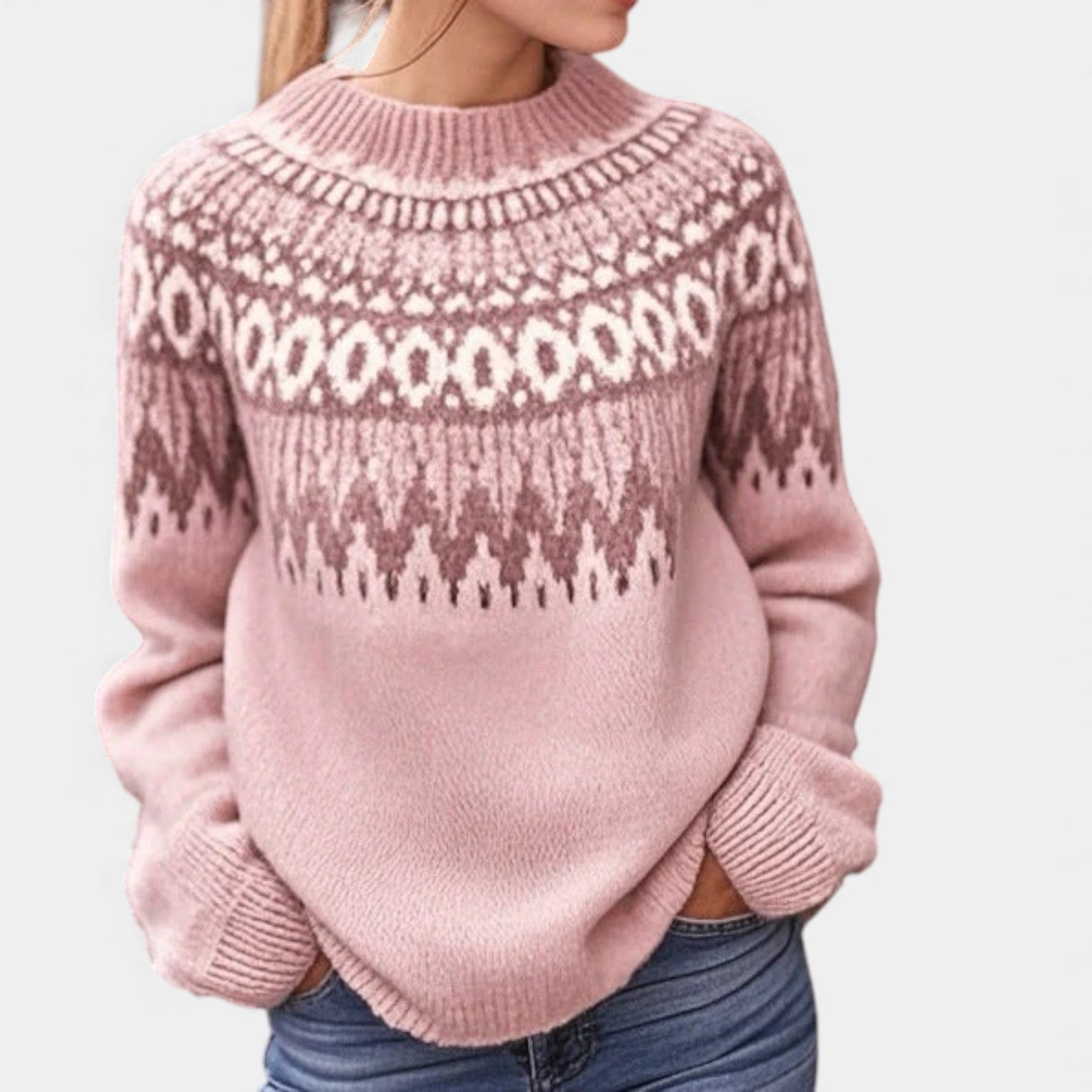 AMINA - RETRO KNITTED COZY WINTER SWEATER