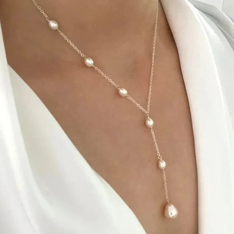 ALIYAH - VINTAGE PEARL PENDANT NECKLACE