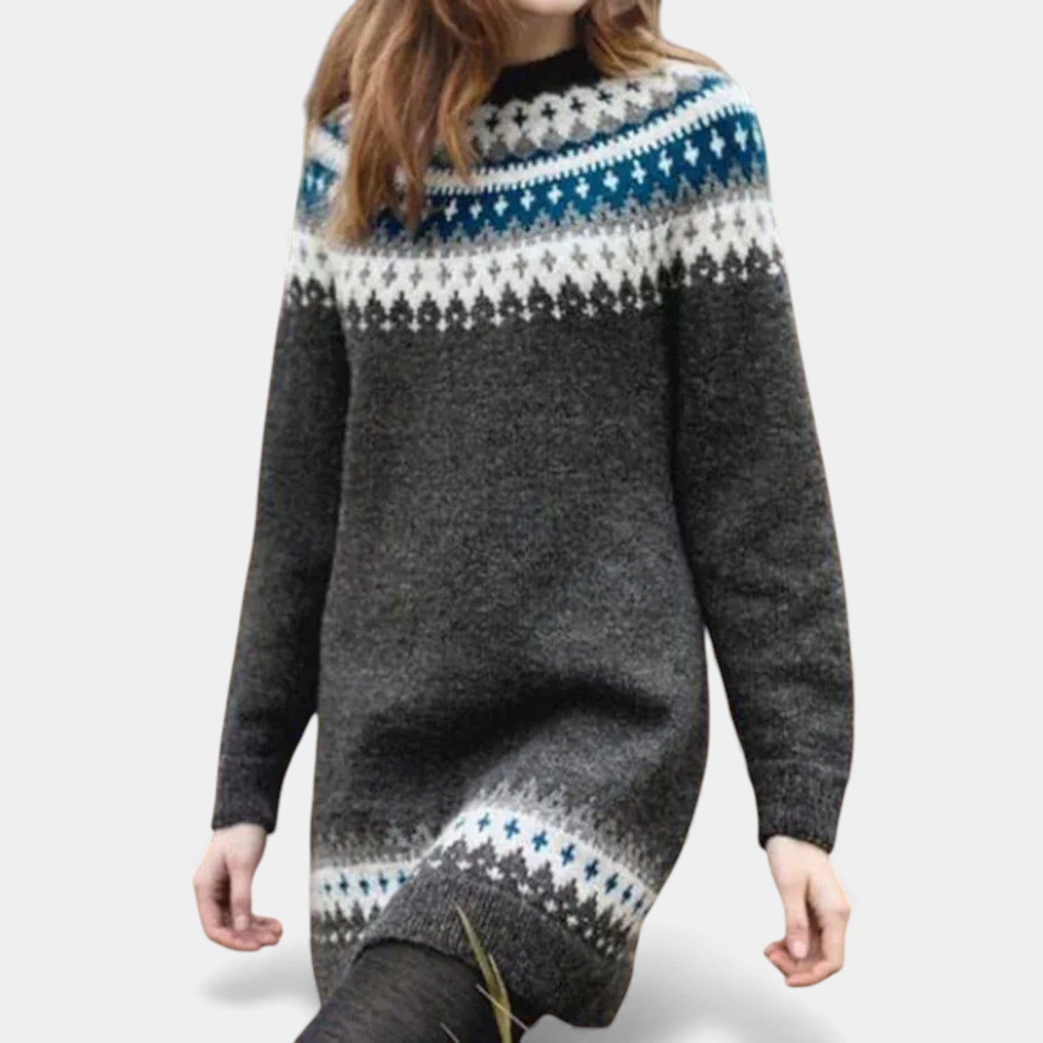 JAIDA - RETRO KNITTED COZY WINTER SWEATER