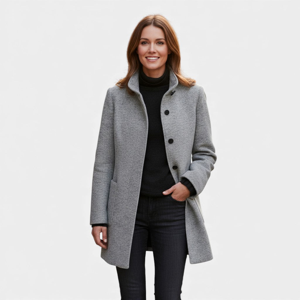 MARTINA - WOOL-BLEND WINTER TRENCH COAT
