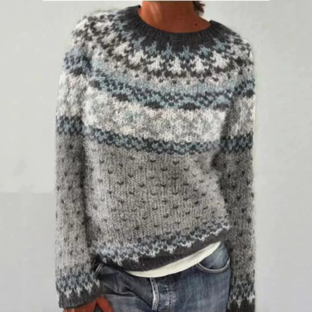 KRISTIN - RETRO WINTER KNITTED SWEATER